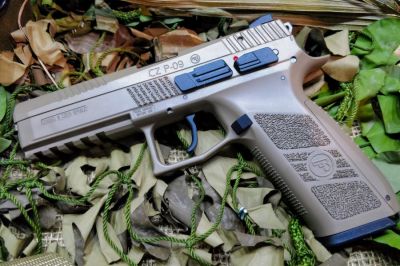 ASG GBB CZ P-09 (Dark Earth) - Detail Image 2 &copy; Copyright Zero One Airsoft